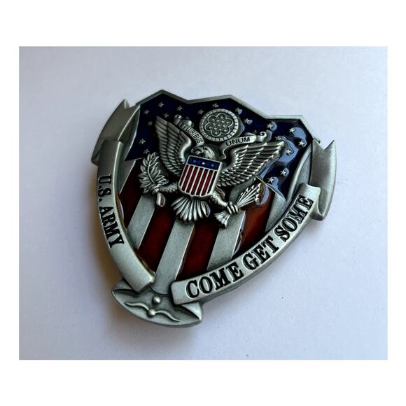 United States Army Come Get Some Shield Belt Buckle - Picture 7 of 10